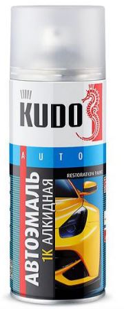 Эмаль автомобильная KUDO KU-4007 ремонтная Белая 201 520 мл / 6