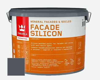 Краска фасадная TIKKURILA Facade Silicon цвет RAL 7015 гл/мат 9 л