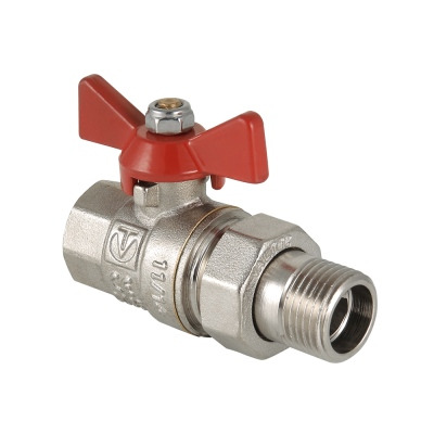 Кран шаровой Valtec Base ГОСТ VT.227S.N.05 Ø3/4" внутренняя/наружная резьба с полусгоном бабочка