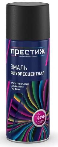 Эмаль флуорисцентная Престиж желтая эроз. 425мл / 12