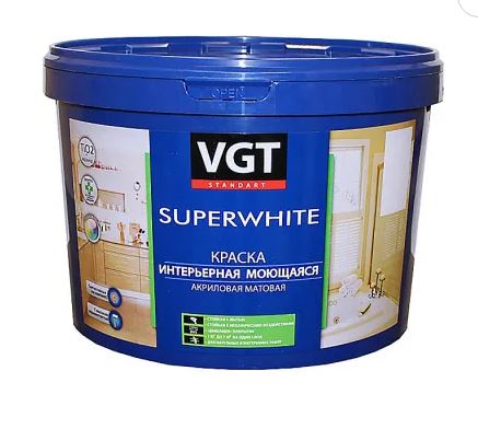 Краска интерьерная ВГТ ВД-АК-1180 моющаяся база С 13кг /1 