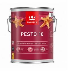 Краска алкидная Tikkurila PESTO 10 База C мат 2,7 л / 6