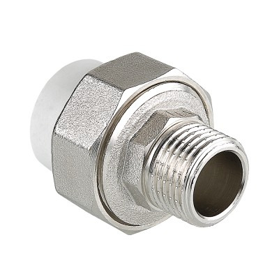 Муфта полипропиленовая комбинированная разъемная Valtec VTp.761.0.02006 20 мм-1" наружная резьба