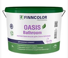 Краска для влаж. помещений OASIS BATHROOM A п/мат 0,9л