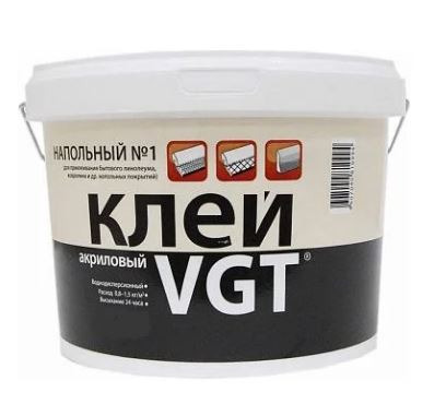 Клей напольный № 1 ВГТ Эконом акриловый 3 кг / 4