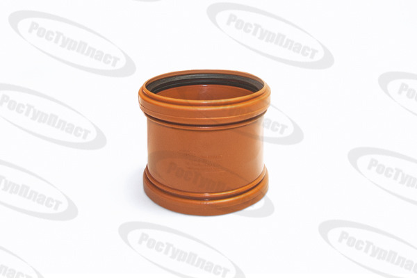 Муфта канализац. наруж. надвиж. ремонт ПП Ø110 РосТурПласт,/36699