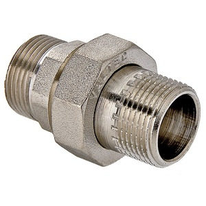 Муфта комбинированая разъемная прямая Valtec VTr.728.N.0005 3/4" наружная/наружная резьба латунная