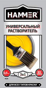 Растворитель-очиститель HAMMER универсальный 0,5 л