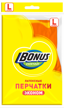 Перчатки латекcные BONUS Эконом L
