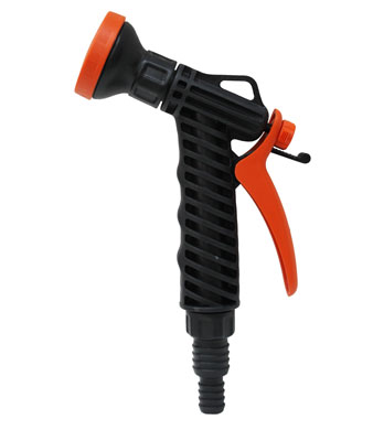 Душ-пистолет поливочный с фиксатором, штуцер 1/2" х 3/4" Жук