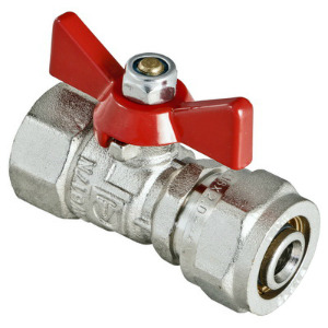 Кран шаровой переходной Valtec VT.342.N.1604 16-1/2" обжим/внутренняя резьба