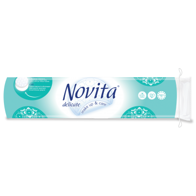 Диски ватные косметические (120 шт) Novita Delicate  41102311/41102316/41102339/ 24***
