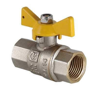 Кран шаровой газовый Valgas VT.277.N.05 3/4" внутренняя/внутренняя резьба бабочка