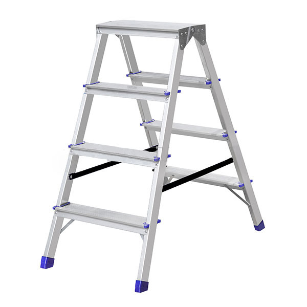 Стремянка Stairs АS204 4 ступени двухсторонняя алюминиевая