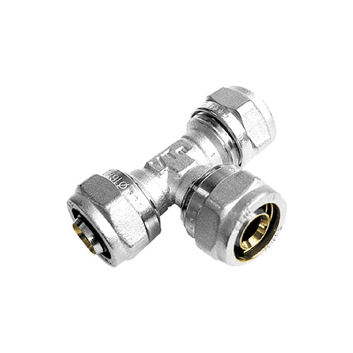 Тройник обжимной переходной Valtec VTm.331.N.323226 32-32-26 мм обжим/обжим/обжим