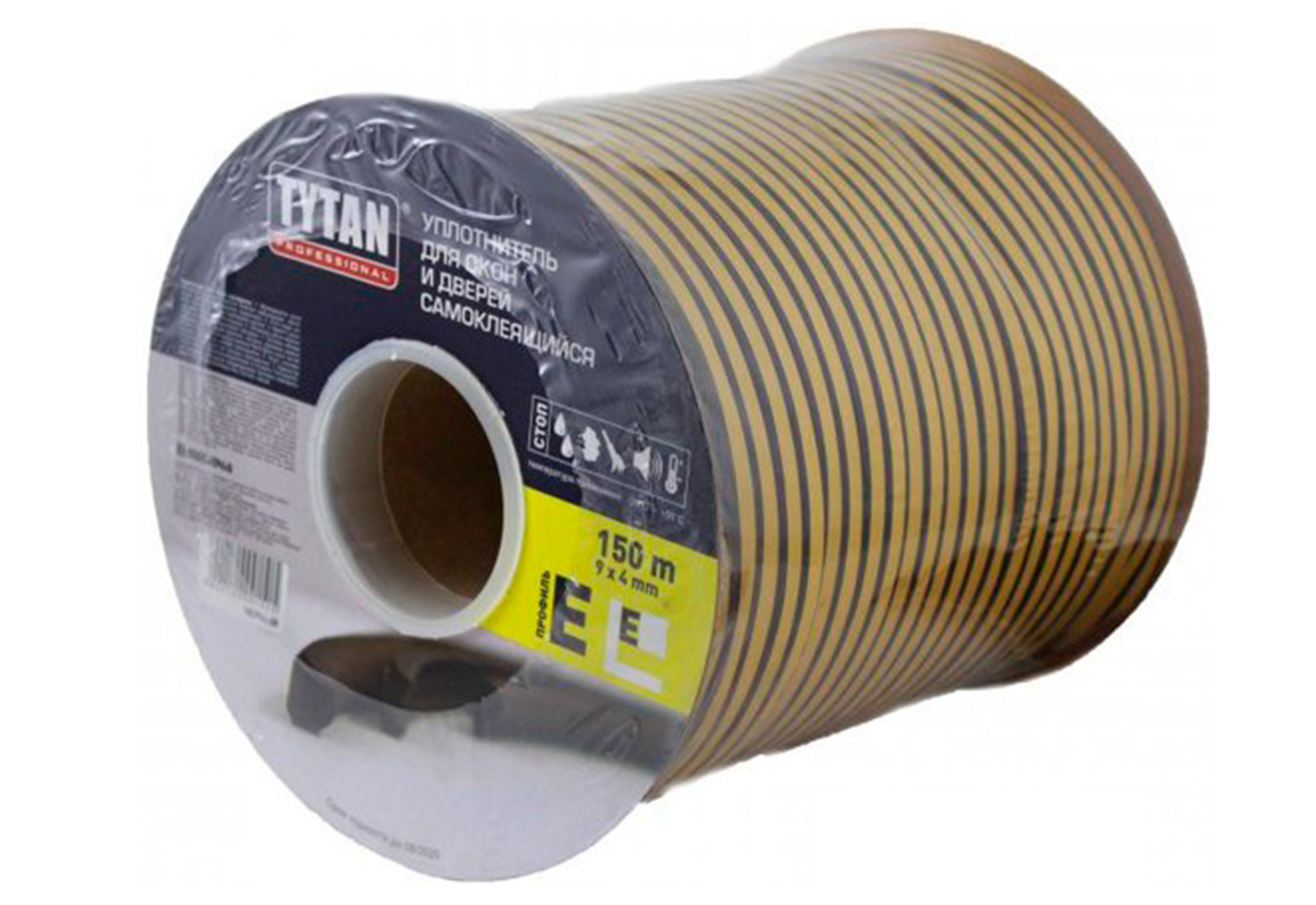 Уплотнитель tytan. Уплотнитель tytan "d" белый 9 х7,5 мм. Уплотнитель tytan. Уплотнитель e 9 х 4 мм коричневый бухта 150 м (1/8) "tech-top". Уплотнитель д/окон d14*12мм пром.
