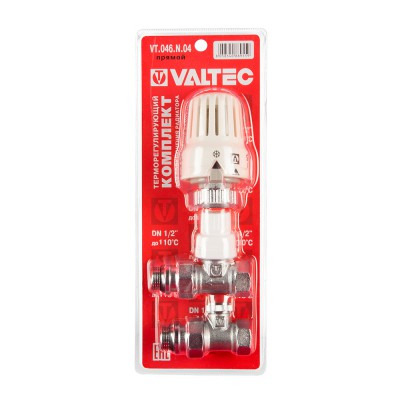 Комплект терморегулирующего оборудования для радиатора Valtec VT.046.N.04 1/2" прямой
