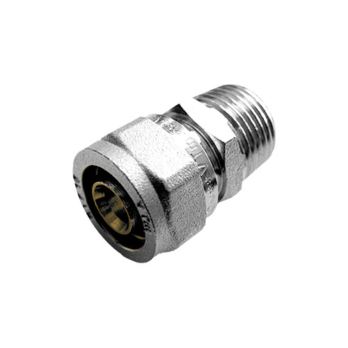 Муфта обжимная комбинированная Valtec VTm.301.N.003205 32 мм-3/4" обжим/наружная резьба