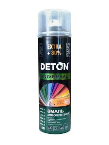 Эмаль алкидная атмосферостойкая Deton Universal 9003 белая мат. 650 мл / 12