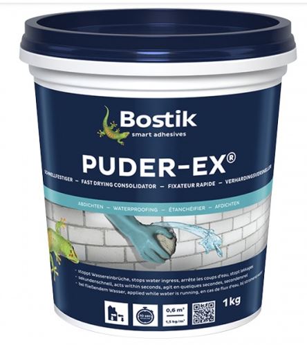 Раствор быстрозатвердевающий BOSTIK ремонтный PUDER-EX (гидропломба) 5 кг