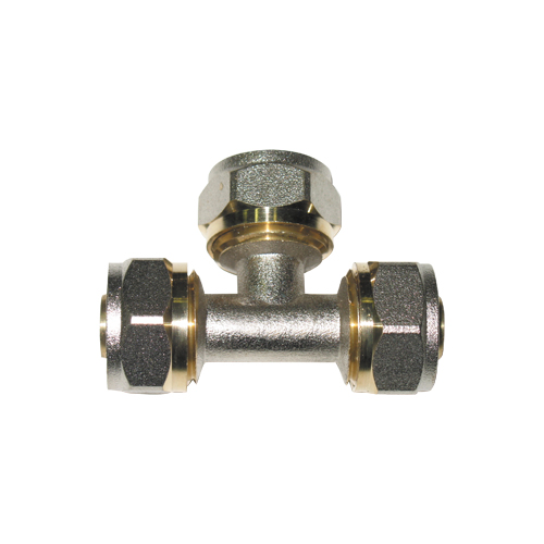 Тройник обжимной соединительный Aqualink 00171 20 мм обжим/обжим/обжим