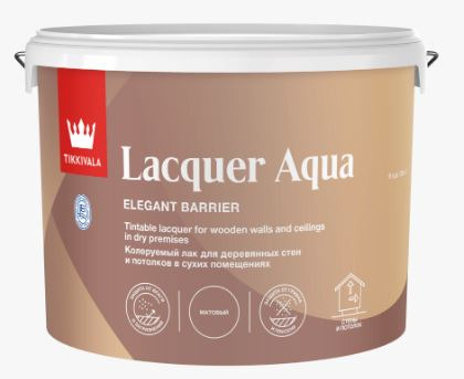 Лак интерьерный Tikkurila EURO LACQUER AQUA п/глян 2,7 л / 1