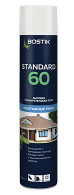 Пена п/у бытовая Standard 60 0.75л/ 0,891кг BOSTIK /12 