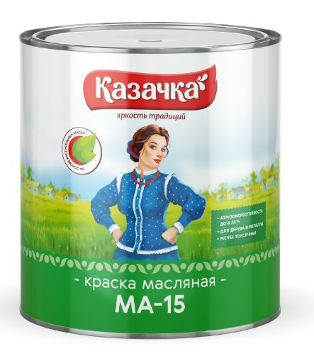 Краска масляная МА-15 Казачка серая 10 кг / 1
