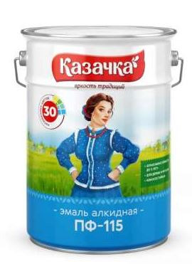 Эмаль Казачка ПФ-115 синяя 20 кг