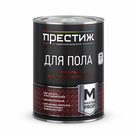 Эмаль для пола акриловая Престиж быстросохнущая коричневая 0,9 кг / 6